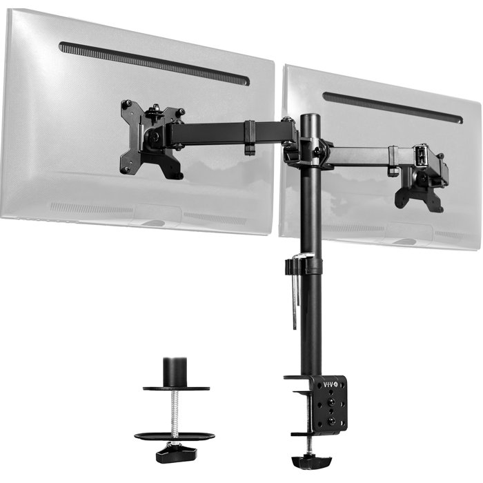 VIVO Dual Monitor Desk Mount Adjustable Stand, Fits Screens up to 30